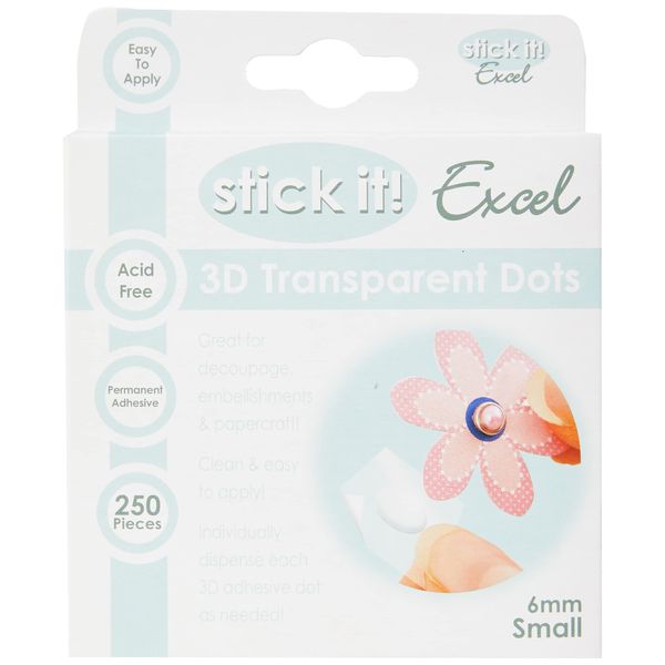 Stick it Small Excel 3D Transparent Dot