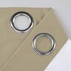 DiamondHome 2 Piece Short Blackout Kitchen Curtains 36 inch Length - Insulated Grommet Top Window Treatment Tiers for Small Window (Taupe)