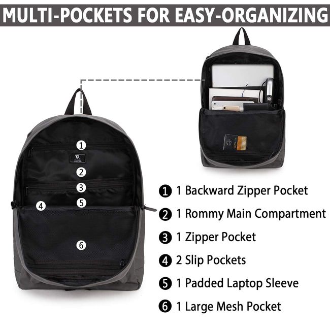 Simple Multi-pocket Backpack