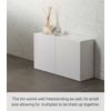 Yamazaki Wall-Mount Storage Bin Home | Plastic | Trash Can, One Size, White