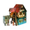 Clever Paper Sailor's House with Figures