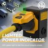 50Amp Generator Power Inlet Box Lockable SS2-50P 3 Prongs with Light Indication