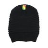 Rasta Long Slinky Beanie Hats Black