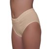 Vulvar Varicosity and Prolapse Support Brief with Groin Compression Bands - Beige - Small