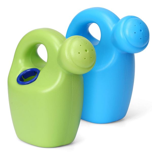 Sand Beach Toys, Mini Watering Can Toy for Kids Adults, Garden Tools Water Bottle Beach Pool Play Sets Gardening Tool Kit Gifts for Toddler, Plantime & Bathtime Flower Sprinkler 2 Pack