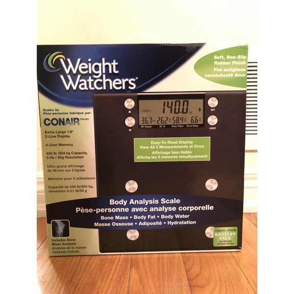 Conair Weight Watchers Body Analysis Digital Precision Scale WW54C