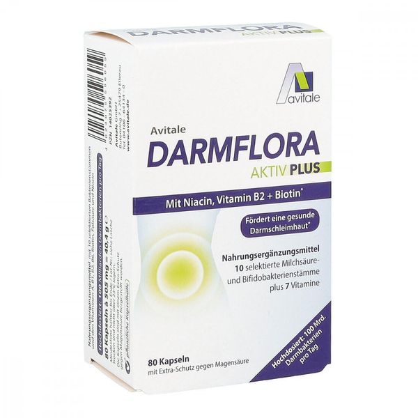 Darmflora Active Plus 100 billion bacteria vitamins