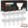 10 Pack Dimmable MR16 LED Bulbs, 12V 5W(50-Watt Equivalent), 5000K Daylight W...