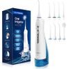 Hangsun Water Flosser Professional Cordless Rechargeable Dental Oral Irrigator Water Jet for Teeth Braces Care with 4 Jet Tips 3 Modes IPX7 Waterproof 300ML Water Tank for Travel and Home Use