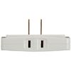 Panasonic WH2023WP Corner Tap (3 Outlets), White