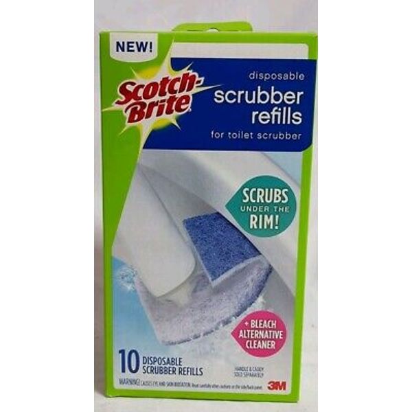 Scotch-Brite  Toilet Scrubber Disposable Refills 10 Count