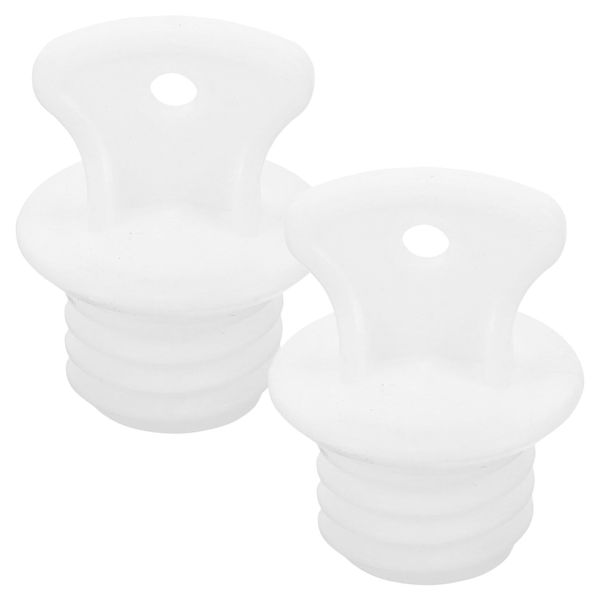 Mobestech Hot Water Bottle Cap Stopper, 2pcs 2cm Leak-Proof Hot Water Bottle Stopper Plugs Rubber Hot Water Bag Sealing Plug Hot Water Sack Sealer for White (Plug Head Part 2cm)