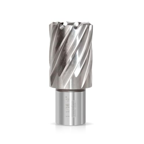Luckyway 1-1/16 Inch Diameter x 1 Inch Depth of Cut Cyclone High Speed Steel Annular Cutter, 3/4 Inch Weldon Shank