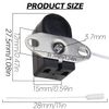 ACMEROTA 3 Pack Pull Cord Switch, ON-OFF Operation, 2 Amp, 250V, Plastic, Wall Mount, Hinge Lever Actuator