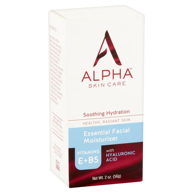 Alpha Skin Care Essential Facial Moisturizer, Hyaluronic Acid, Aloe, Vit B&E 2oz