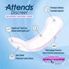 Attends Discreet Maximum Female Incontinent Pad Maximum 13" L ADPMAX, Maximum, 20 Ct