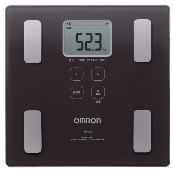 OMRON Body Composition Meter Brown HBF-214-BW Weight Scale Japan NEW 192570