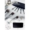 Frepice makeup brush [set of 8] powder brush cheek brush makeup brush pouch makeup/black ice