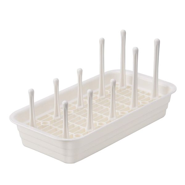 Inomata-K 0052 Dish Drying Rack, White, Pota, Made in Japan