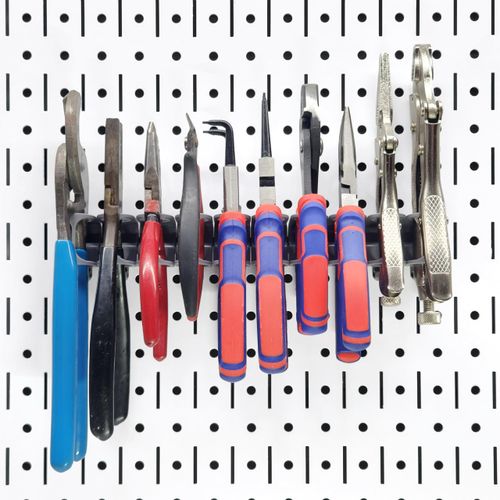 TROPEK Pliers Bracket Model 104 | Compatible with Wall Control | for Tool Wall Organization to Hang Pliers, Ratchet, Socket Extension, or Scissors | 10-Pack