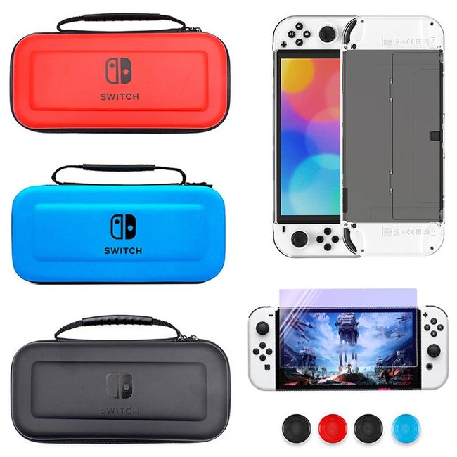 NEW for Nintendo Switch OLED Storage Bag Crystal Clear Case for