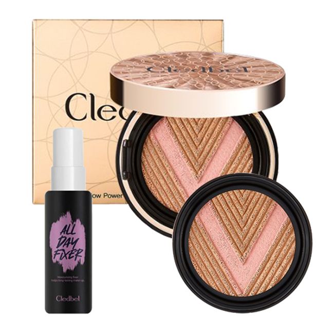 Cled Bell Glow Power Lift V (No. 23 No. 21) 13g + Refill Fixer 50ml Cushion Foundation