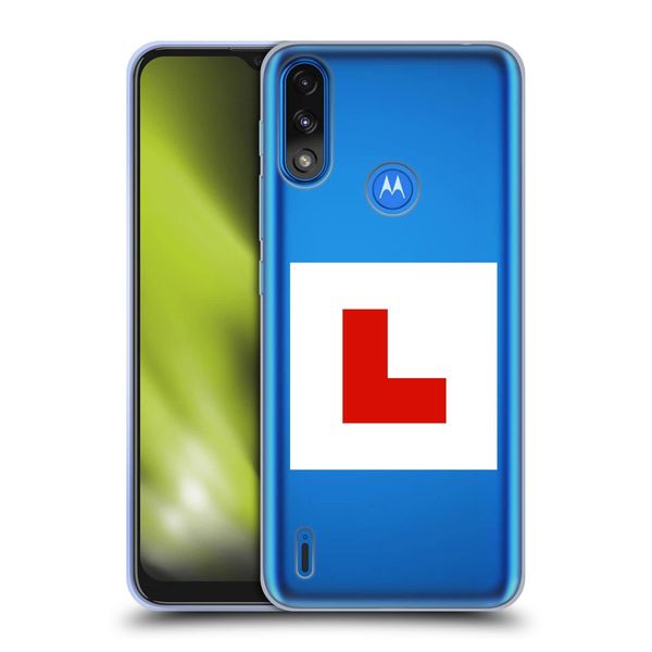 Head Case Designs UK Learner Student Driver Signs Soft Gel Case Compatible With Moto E7 Power/Moto E7i Power