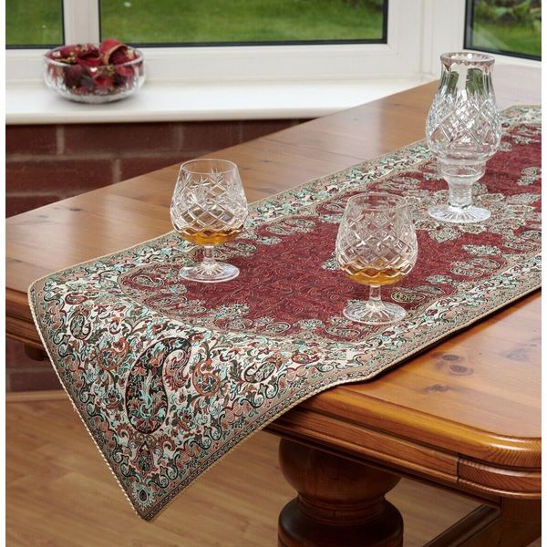 LPUK Termeh table runner, Persian exquisite rug style tapestry Series 9 Taban