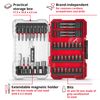 Original Einhell M-CASE 42-piece bit set (25 mm bits, 50 mm bits, magnetic holder, socket spanner, quick-change bit holder incl. storage box)