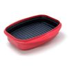 Grill Pan for Microwave Cooking, Red
