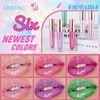 Likesing Set of 3 Glitter Lipstick Set, Lip Gloss, 24 Hours Hold, Red Lipstick, Lip Gloss, Long Lasting Lipstick, Pink Red Lip Balm, Make-Up, Women's Lip Gloss, Permanent Birthday Gift, Halloween