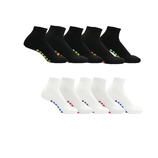 Donnay Mens 10 Pack Trainer Socks Bright Assorted 7-11