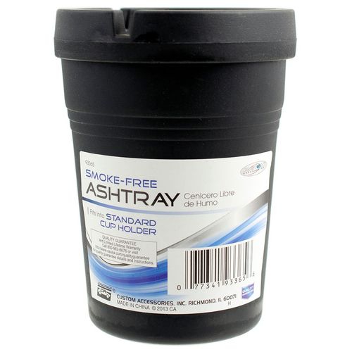 Custom Accessories 93365D Black Smokeless Ashtray,0.3