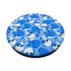 blue skull skeleton pattern print PopSockets Swappable PopGrip