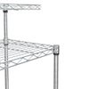 US 4Tier Kitchen Bakers Rack Microwave Oven Stand Storage Cart Workstation Shelf
