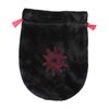 Eastgate Double Pentagram - Black Velvet Drawstring Tarot/Rune Stone Bag