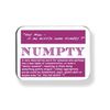 Quirky Scottish Doric Dialect Phrase Drinks Coaster - Numpty