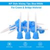 500(10 Bags) Dental Mixing Tips Impression Temporary C&B Material Blue/White