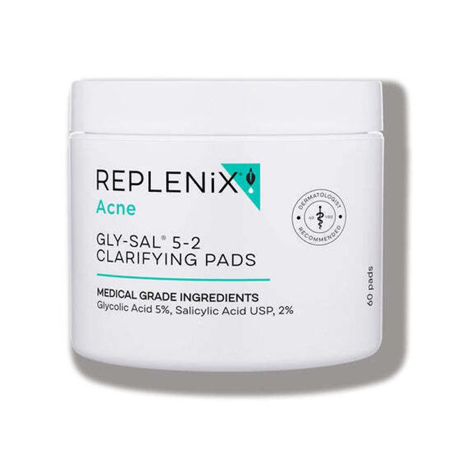 Replenix Acne Gly-Sal 5-2 Clarifying Pads - 60 pads - Brand New Sealed Exp 3/24