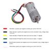 Gear Motor with Encoder, DC 12V Encoder Motor with Mounting Bracket 65mm Wheel Small Motor for Smart Car Robot Model DIY (Speed ​​200)