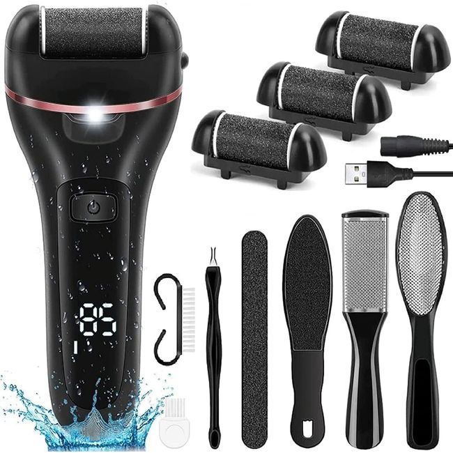 Pedicure Set Electric -10 In1 zwei Geschwindigkeiten Elektrische Fersenfeile Electric Callus Remover Foot Care hornhautentferner elektrisch beauty set Elektrischer Hornhautentferner