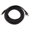 1CONN - 0.25m network cable, Ethernet, Lan & patch cable for maximum internet speed & connects all devices with RJ 45 socket black - 5 pieces
