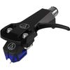 Audio-Technica AT-XP3/H Cartridge Mounted with AT-HS6BK Headshell Blue