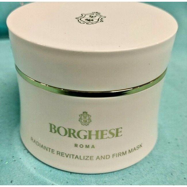 BORGHESE Roma RADIANTE REVITALIZE AND FIRM MASK Anti-Aging Face Gold 1.7 oz New!