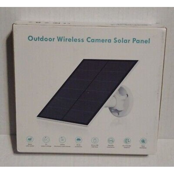 Solar Panel Wireless for Outdoor Camera IP65 Waterproof Power Supply