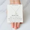 Philip Jones Moonstone Necklace with Quote Card
