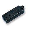 Permaplug 2 Gang Heavy Duty Rubber Trailing Socket, Black