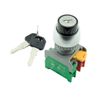 KRS-222 ATI 22mm KEY Selector Spring Return Momentary Switch 1NO 1NC 2 POS