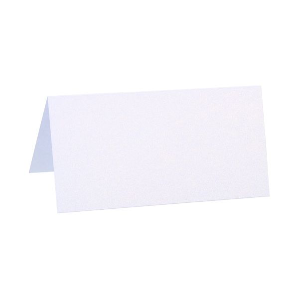 PATIKIL 50 PCS Table Name Place Cards Favor Decorations Foldable Blank Cards for Wedding Reception Seating Cards White