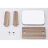 Donally Tabletop Mirror, Mirror, Stand, Wooden Frame, For Makeup and Makeup, Interior (Small, Natural)